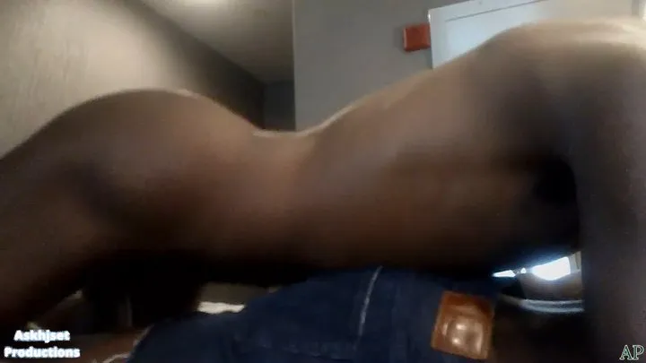 Thigh Fucking Chocolate Step-Mama Again (Closer Side View- With Cumshot From My POV)