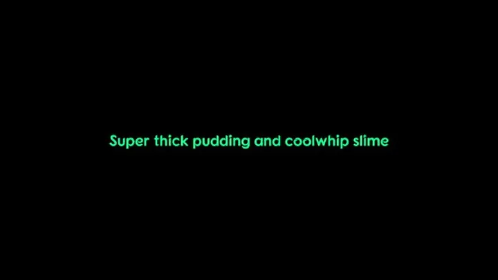 Green pudding sloppy slime