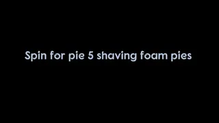 5 sloppy shaving foam pies