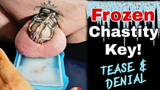 Femdom Chastity Tease - Can You Earn a Cock Release Orgasm? Frozen Key Humiliation Task