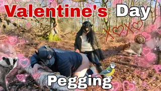 Valentine's Day Outdoor Public Woodland Pegging Femdom FLR Mistress Dominatrix Surprise Strapon Strap On