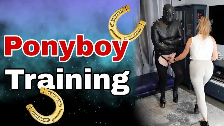 Femdom Pony Boy Training! BDSM Mistress Humiliation Bondage Heels & Spanking