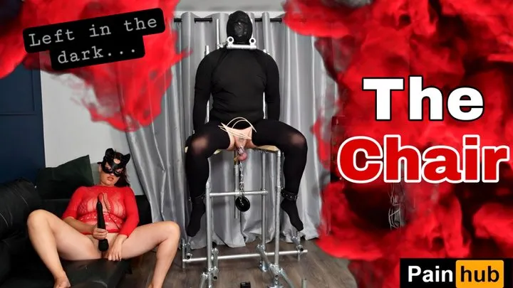 The Chair - Ballbusting CBT Femdom Discipline with Metal Dildo on Bondage Chair