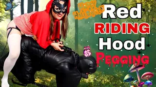 Red Pegging Hood - Bitchsuit Anal Fuck with Strap On