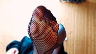 POV - Femboy steps on YOU in Sandals and Fishnets [ ]