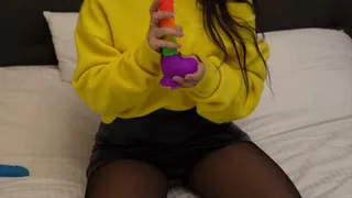 I have fun with my dildo