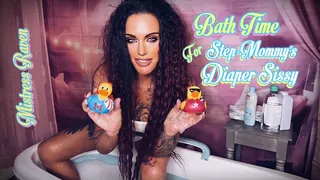 BATH TIME FOR STEP-MOMMYS DIAPER SISSY