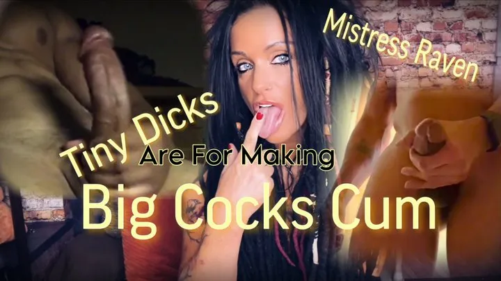 TINY DICKS ARE FOR MAKING BIG COCKS CUM