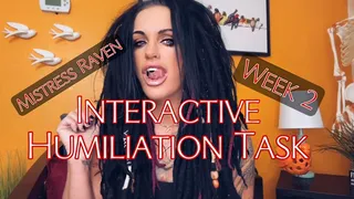 INTERACTIVE HUMILIATION TASK 2023 - WEEK 2