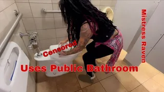 USING THE STORE BATHROOM