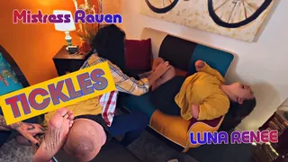 MISTRESS RAVEN TICKLES QUADRILATERAL AMPUTEE LUNA