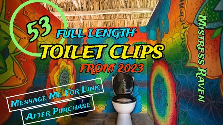 53 FULL LENGTH TOILET CLIPS FROM 2023