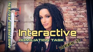 INTERACTIVE HUMILIATION TASK 2023 - WEEK 17