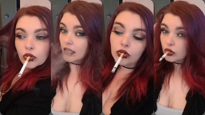 Smoking while doing my hair