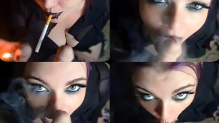 POV smoking, teasing blow job