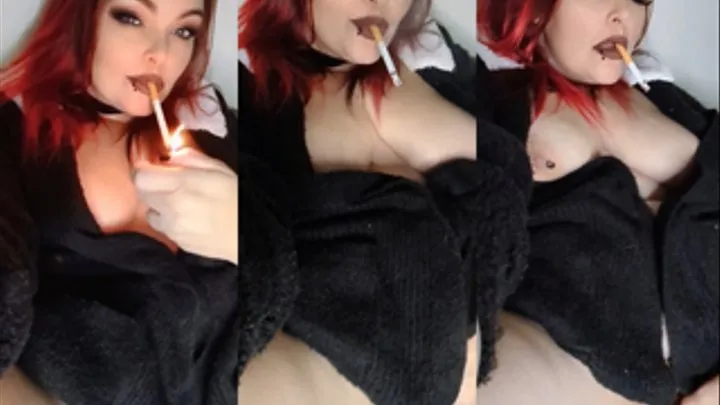 Smoking and teasing you with my pussy