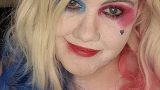 BBW Halloween as Harley Quinn with toys