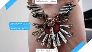 Let s Play A Game (Clamps and CBT) and Reward with a Jerk Off Orgasm Denial - Maitresse Julia