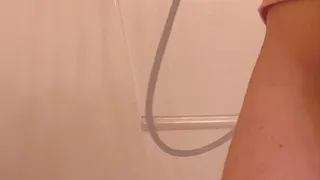 Gingers bathroom enema - release and masturbation