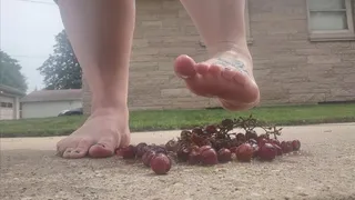 Grape Crush by BBW Feet with Juicy ASMR Sound