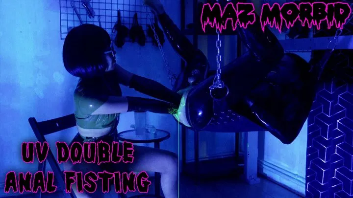 UV Double Anal Fisting ft Latex Mistress Opium Maz Morbid