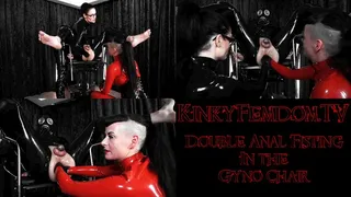 Double Anal Fisting in the Gyno Chair ft Mistress Lady Black Diamond Miss Van Licks Maz Morbid #fisting (German and English)