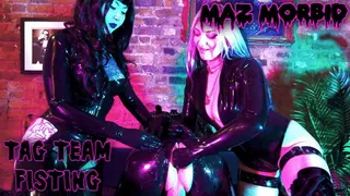 Tag Team Anal Fisting ft Latex Mistress Patricia Oyuki Maz Morbid #fisting