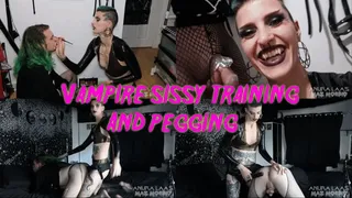 Chastised Sissy Slut Training Makeover Tease and Pegging with Vampire Anura Laas