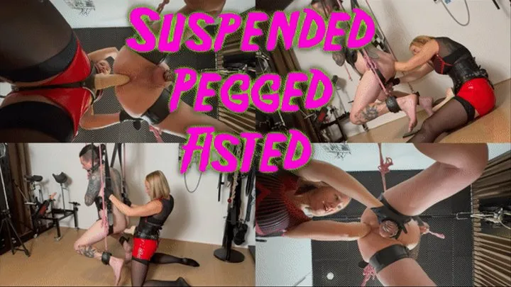 Suspended and Fisted ft Mistress Noir Maz Morbid @mazmorbidfetish #fisting #pegging