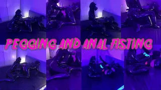 Gas Mask Latex Pegging and Anal Fisting with Mistress Patricia #fisting