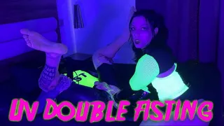 UV Double Anal Fisting with Goth Delilah Maz Morbid 60fps #fisting