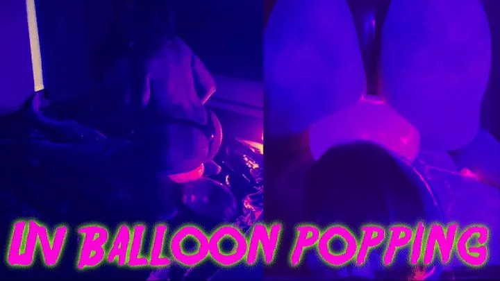 UV Balloon Popping and Face Sitting ft Mistress Patricia