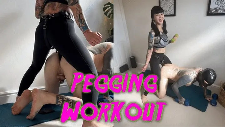 Pegging workout with Mistress Patricia and Maz Morbid #pegging @mazmorbidfetish