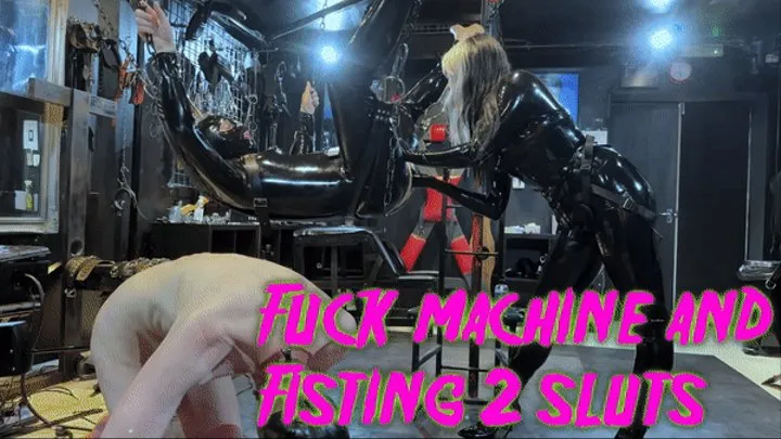 Fuck Machine and Fisting Two Sluts ft Mistress Oyuki Maz Morbid #fisting #pegging