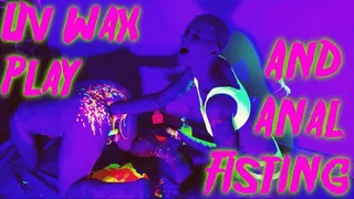 UV Wax Play and Anal Fisting with Anura Laas Maz Morbid #fisting #fistingfriday