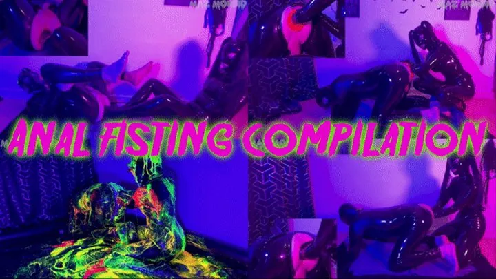 Anal Fisting Compilation 5 scenes in 1 with Patricia and @mazmorbidfetish #fisting #mistress #latex #gasmask