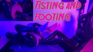 Fisting and a Footing with Patricia @mazmorbidfetish #fisting