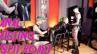 Anal Fisting Spit Roast #pegging #fisting @mazmorbidfetish