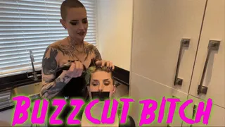 Buzzcut Bitch Femdom Lesbian Head Shaving with Anura Laas and Mina the Sinner @mazmorbidfetish