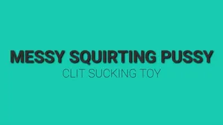 Messy Squirting Pussy Clit Sucking Toy