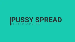 Pussy Spread Close Up Inspection