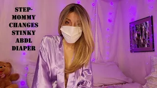 Step-Mommy changes stinky ABDL diaper