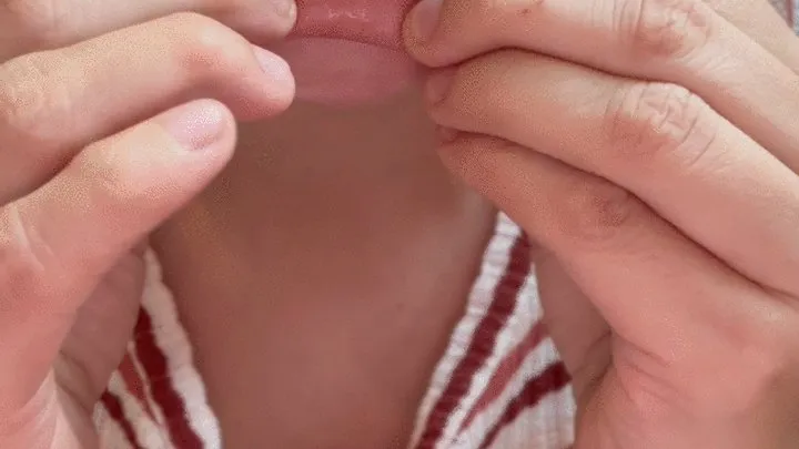 Denture Mouth Vore play but make it sexy