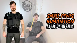 Small penis humiliation at Halloween party