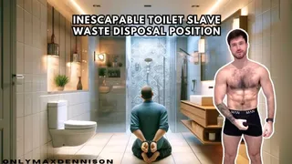 Inescapable toilet slave waste disposal position!