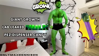 Giant growth lab leak hulk pez dispenser candy