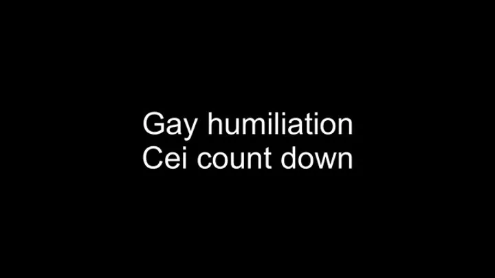 Gay humiliation cei count down