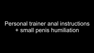 Personal trainer anal instructions