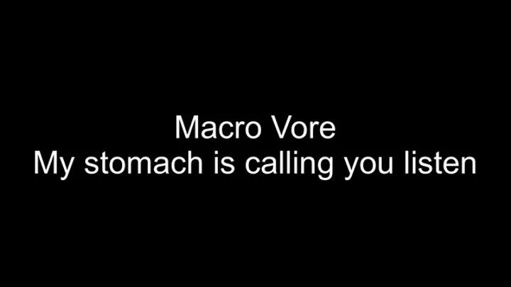 Macrophilia - vore stomach sounds and bellybutton play