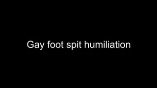 Gay foot spit humiliation